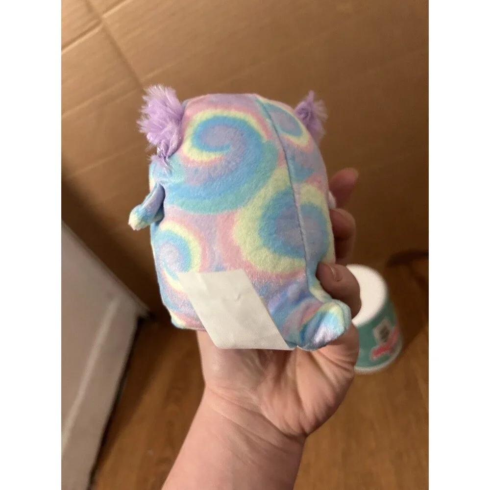 Squishmallow Delphine Axolotl Blue Pink Yellow Tie Dye 4”